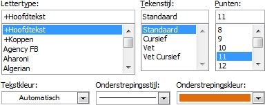 Word-onderstrepen